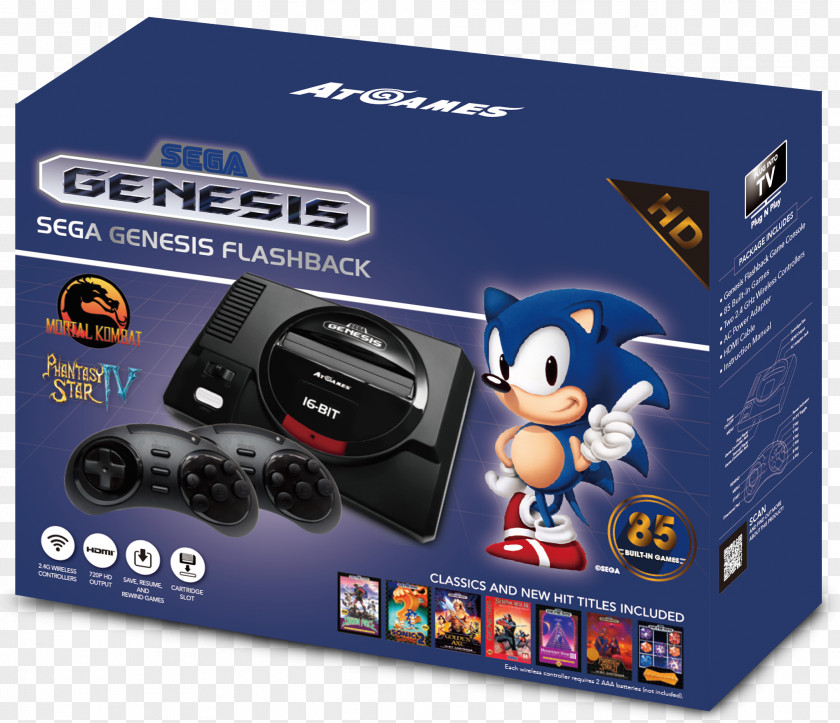 Mega Drive AtGames SEGA Genesis Flashback (2017) Super Nintendo Entertainment System PNG