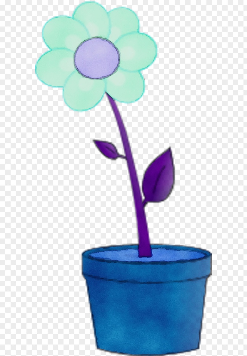 Plant Stem Petal Purple Violet Flowerpot Clip Art Flower PNG