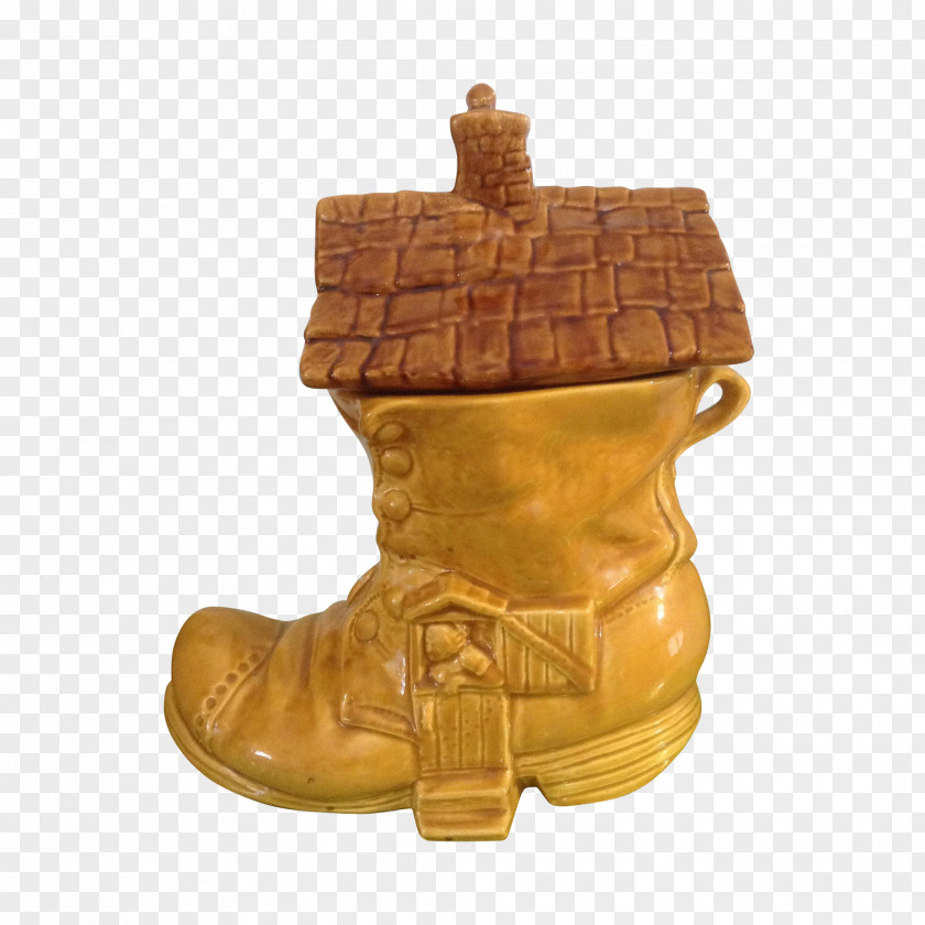 Pottery There Was An Old Woman Who Lived In A Shoe Boot Biscuit Jars PNG