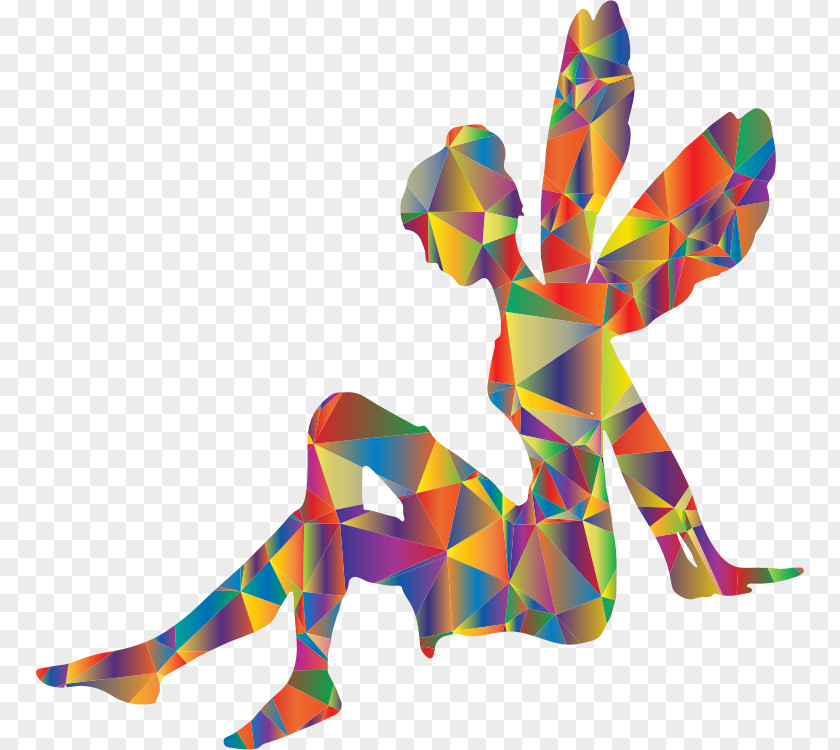 RELAXING Fairy Silhouette Clip Art PNG