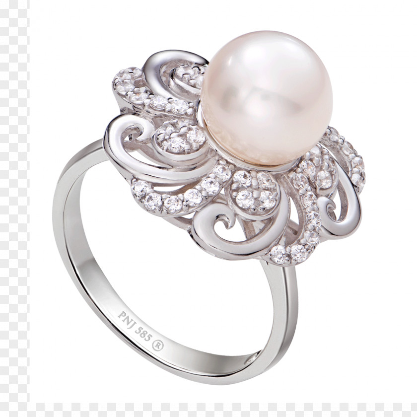 Ring Pearl Jewellery Gemstone Colored Gold PNG