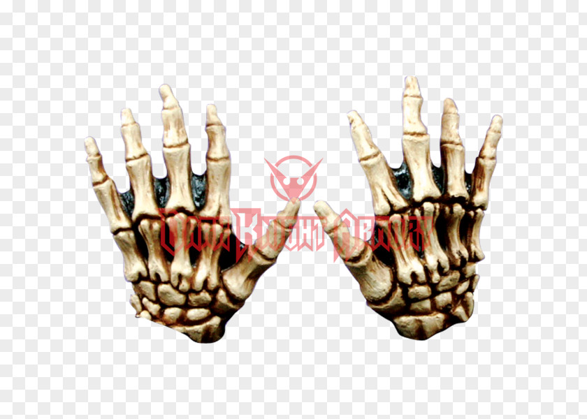 Skeleton Human Glove Costume Bone PNG