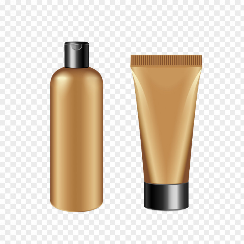 Brown Cosmetic Bottles Cosmetics Bottle Make-up PNG