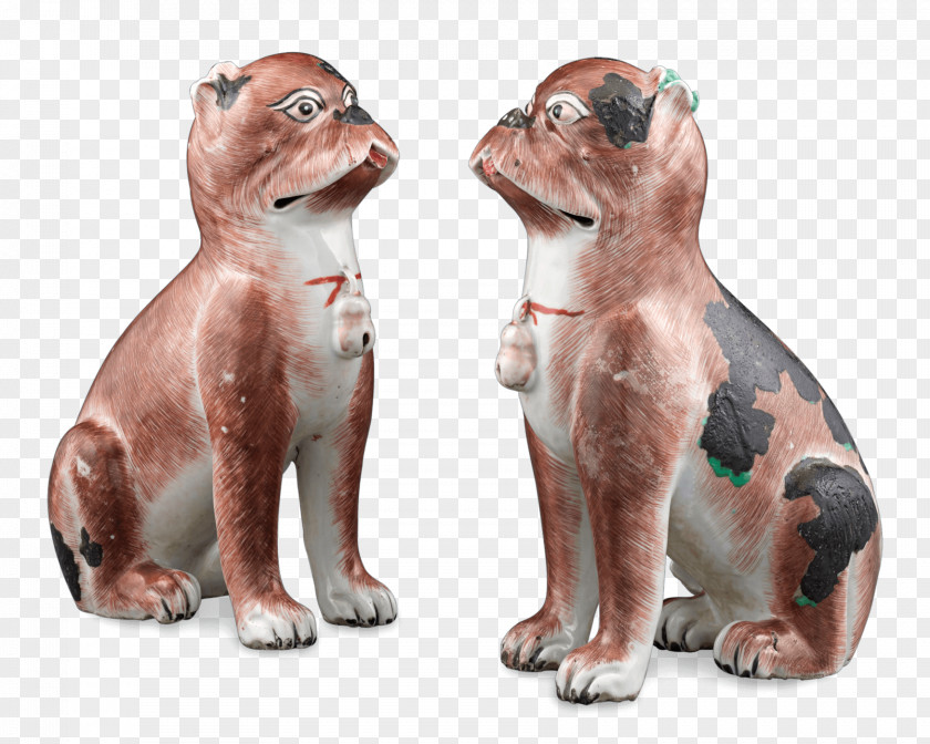 Chinese Porcelain Cat Pug Ceramics Export PNG