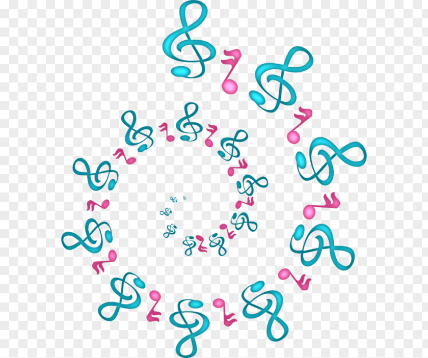 Color Dancing Flying Annular Notes Musical Note Clip Art PNG