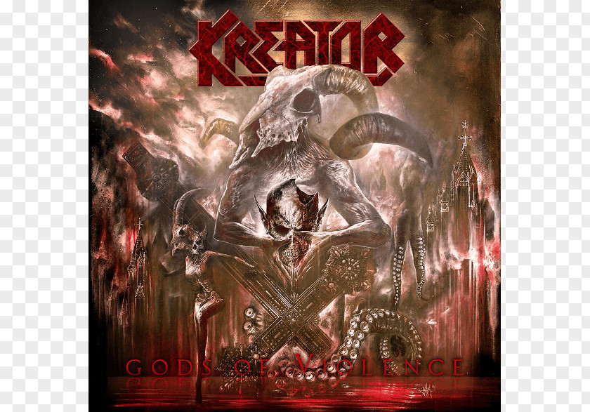 Kreator Gods Of Violence Thrash Metal Satan Is Real Album PNG