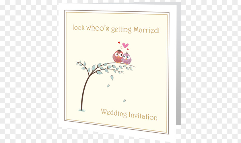 Cute Wedding Invitation Bird Paper Greeting & Note Cards Cartoon PNG