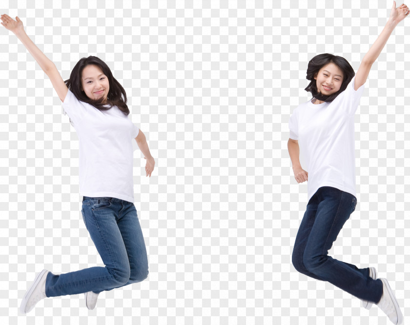 Jump Up The Beauty Youth Friendship Woman Hand PNG