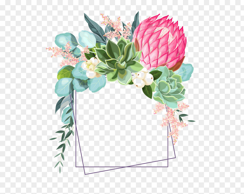 Protea Floral Design PNG