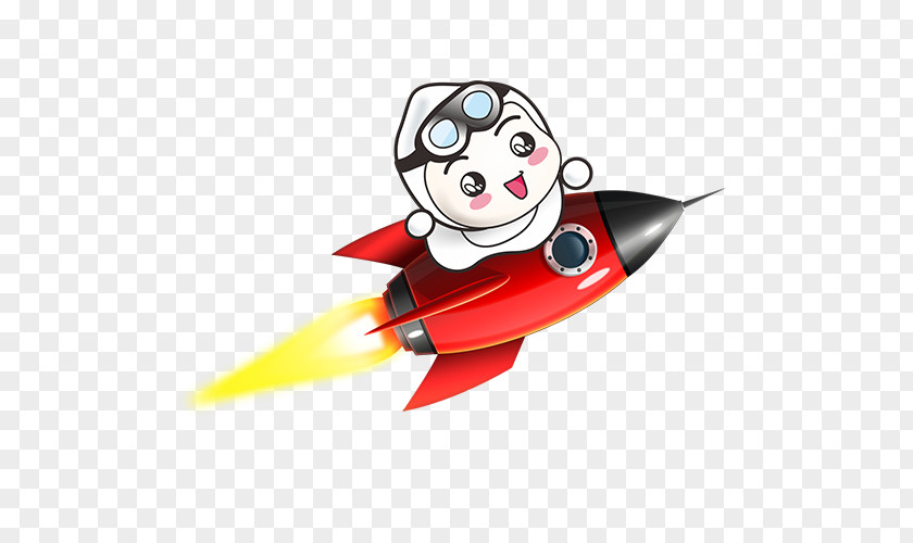 Sitting Rocket Little Boy Illustration PNG