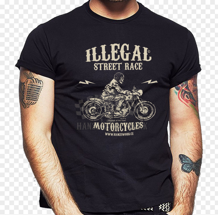 T-shirt Long-sleeved Clothing Motorcycle PNG