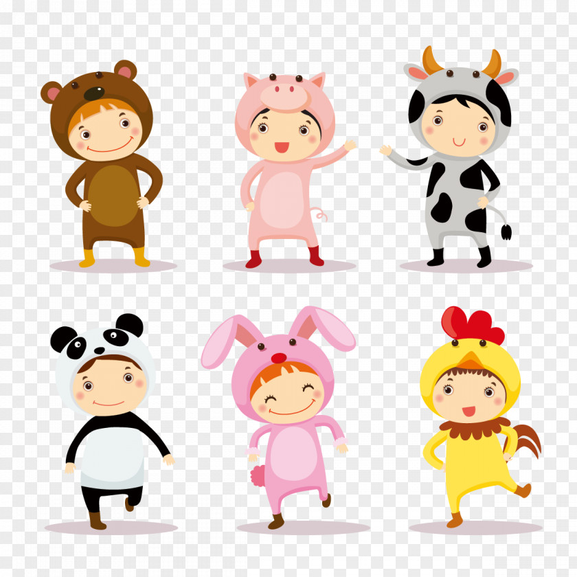 Cartoon Doll Costume Child Illustration PNG