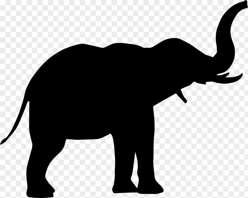 Elephant African Silhouette PNG
