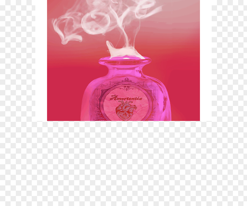 Glass Bottle Perfume Pink M PNG