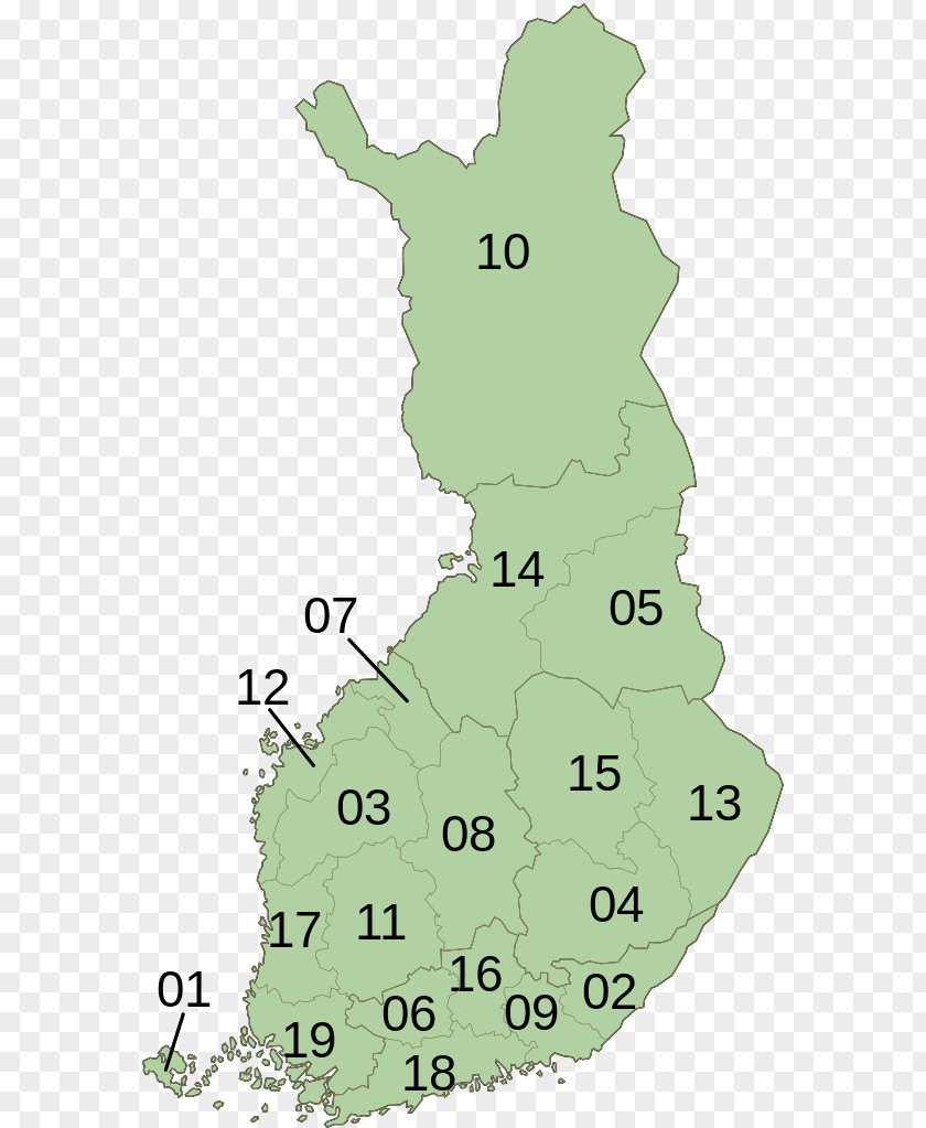Map Sub-regions Of Finland Grand Duchy Geography PNG