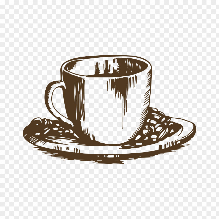 Sketch Mug Turkish Coffee Espresso Cafe Iced PNG