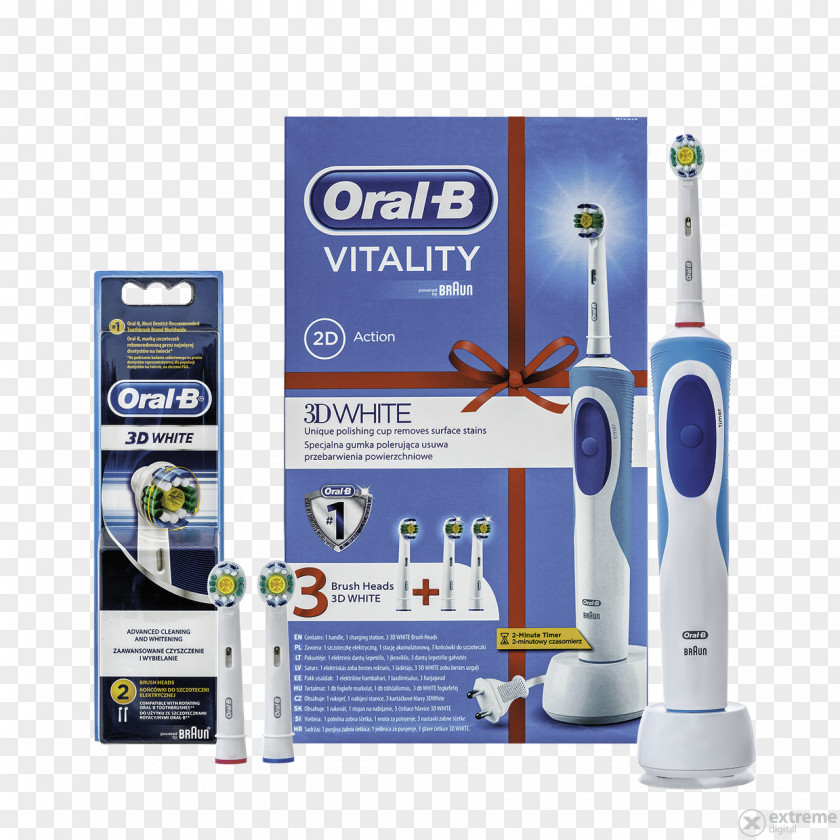 Toothbrush Oral-B Vitality White + Clean Electric 3D PNG