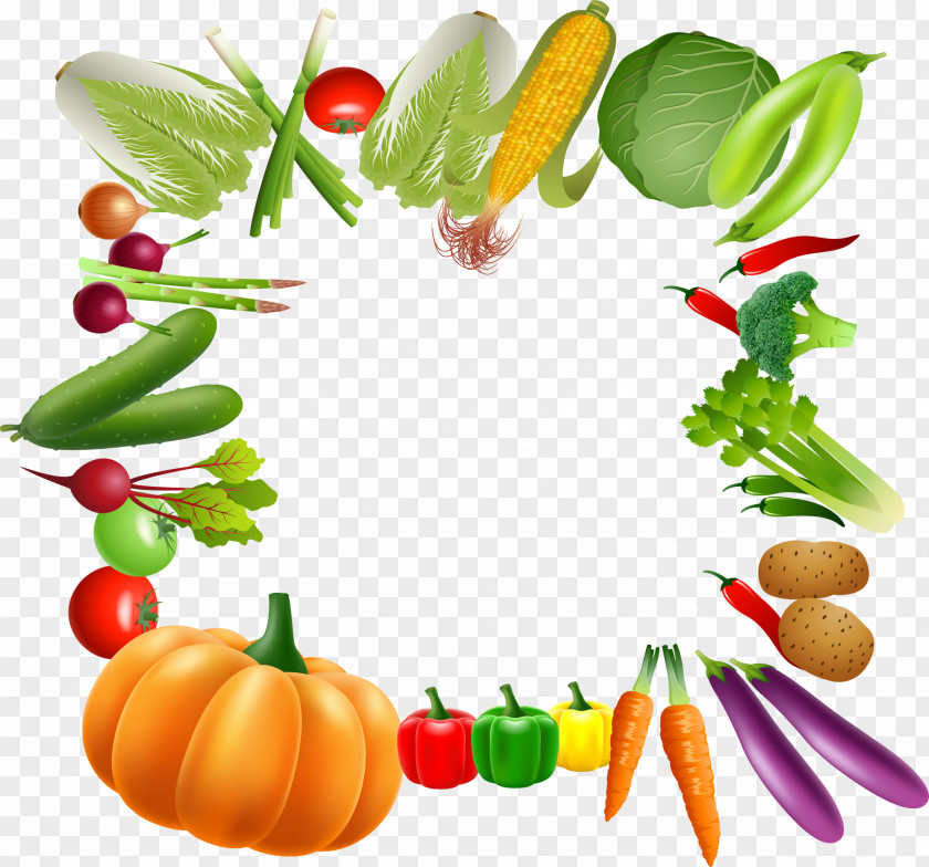 Vegetable Borders Vegetarian Cuisine Fruit Clip Art PNG
