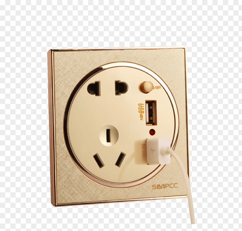86 5 USB Switch Socket Panel Five-hole Battery Charger AC Power Plugs And Sockets Alternating Current PNG