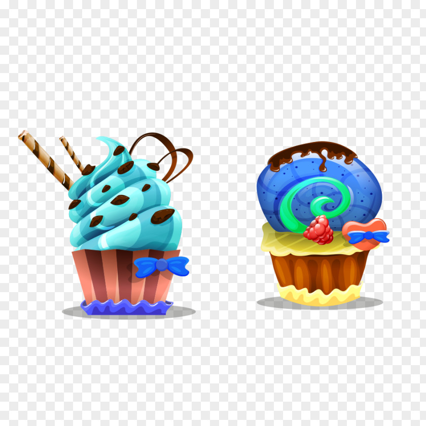 Cartoon Ice Cream Cupcake Soy Milk PNG