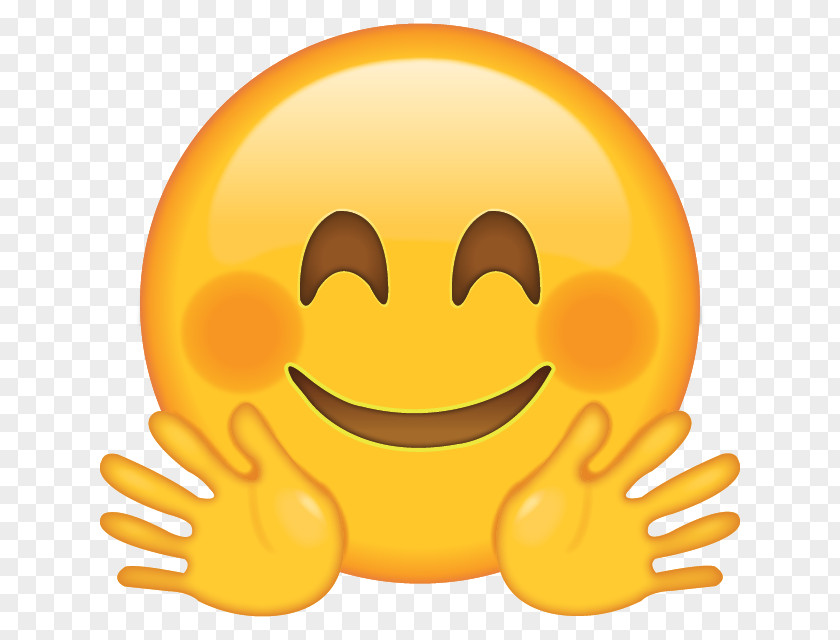 Emoji Face Transparent Image Hug Emoticon PNG