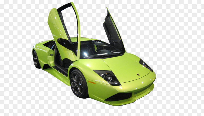 Green Sports Car 2012 Lamborghini Aventador 2013 Gallardo Murcixe9lago PNG