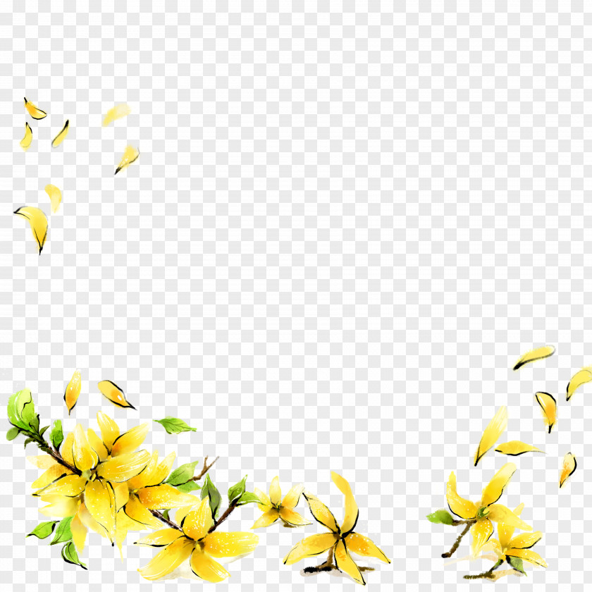 Yellow Flowers Getty Images Cartoon Illustration PNG