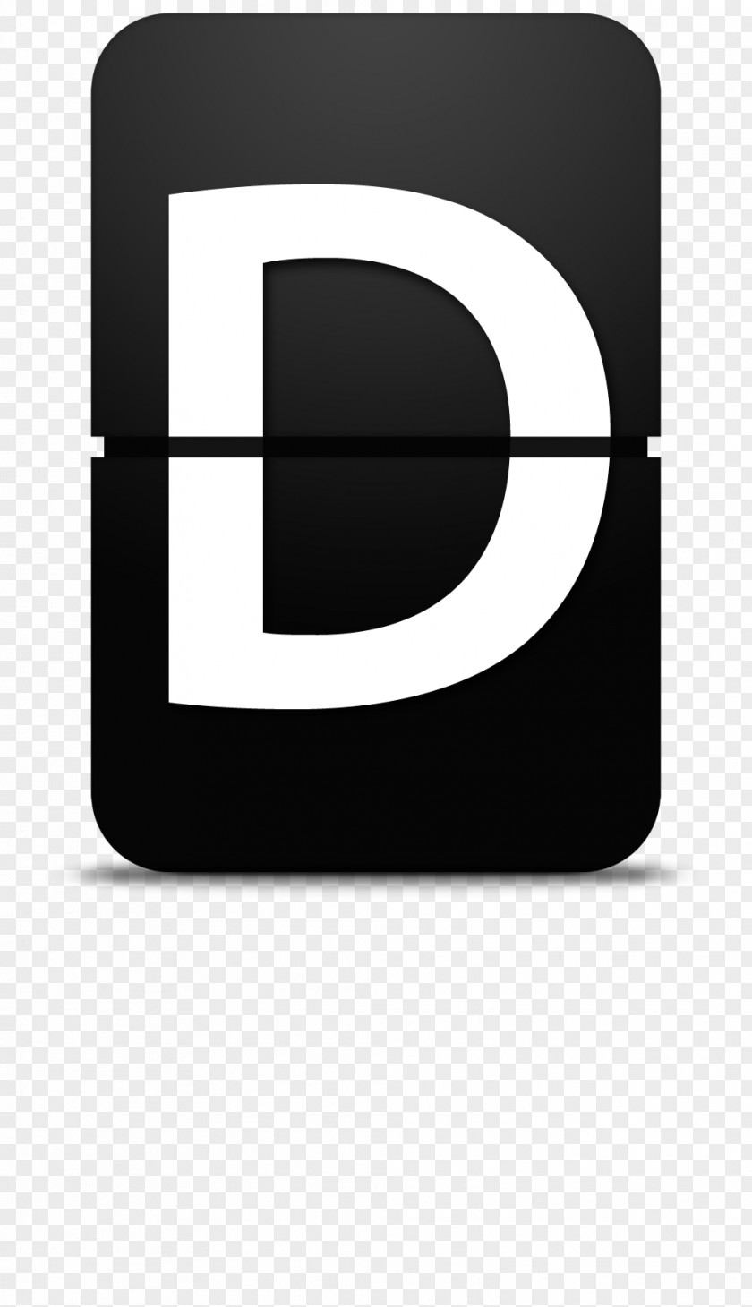 Flop Letter D Digital Data Numerical Digit Icon PNG
