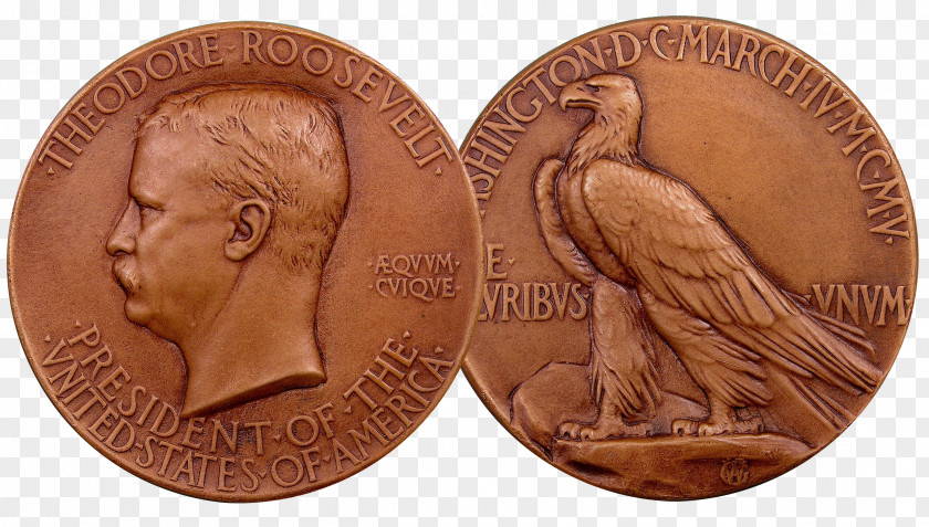 Medal United States Presidential Inauguration Theodore Roosevelt Inaugural National Historic Site Medals Coin PNG