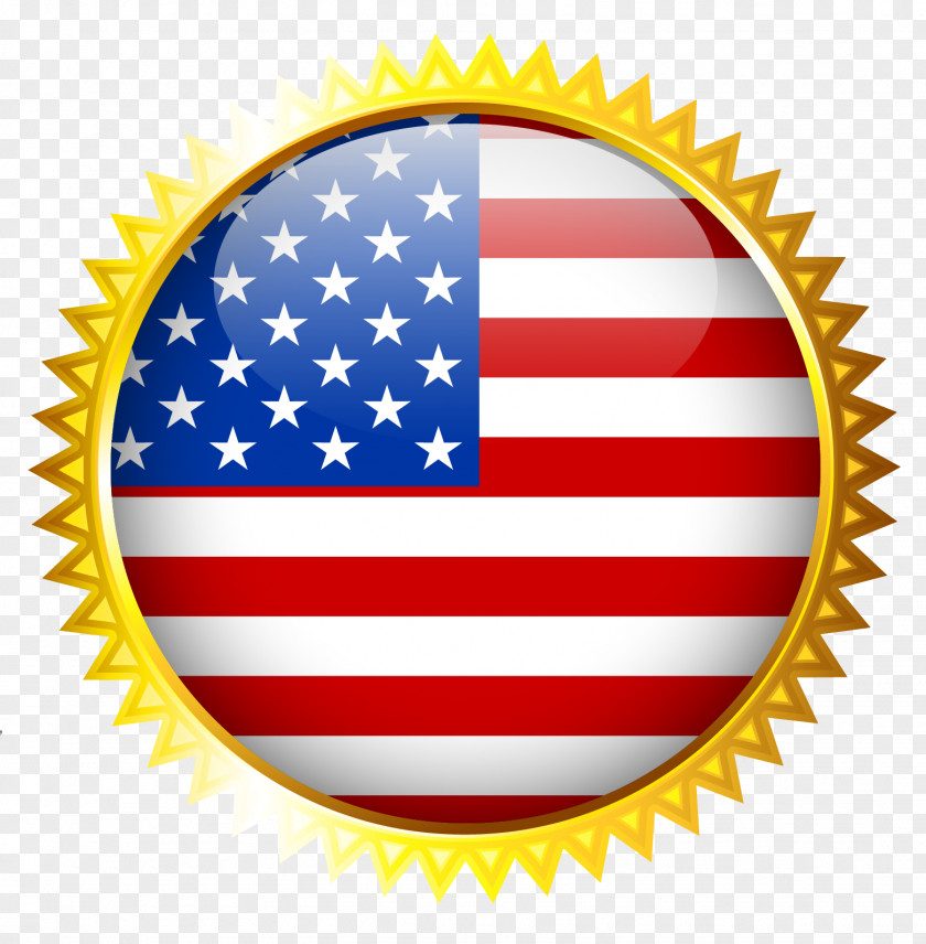 United States Flag Decoration Clipart Picture Ribbon Award Prize Gold Medal Clip Art PNG