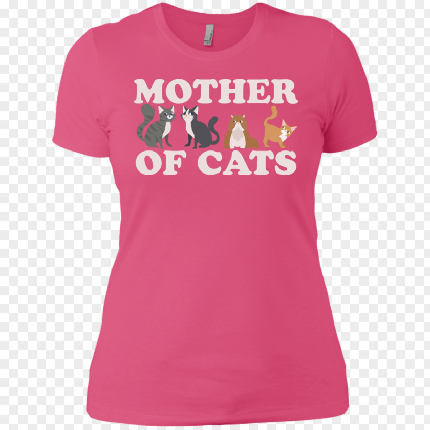 Cat Mom Printed T-shirt Hoodie Woman PNG