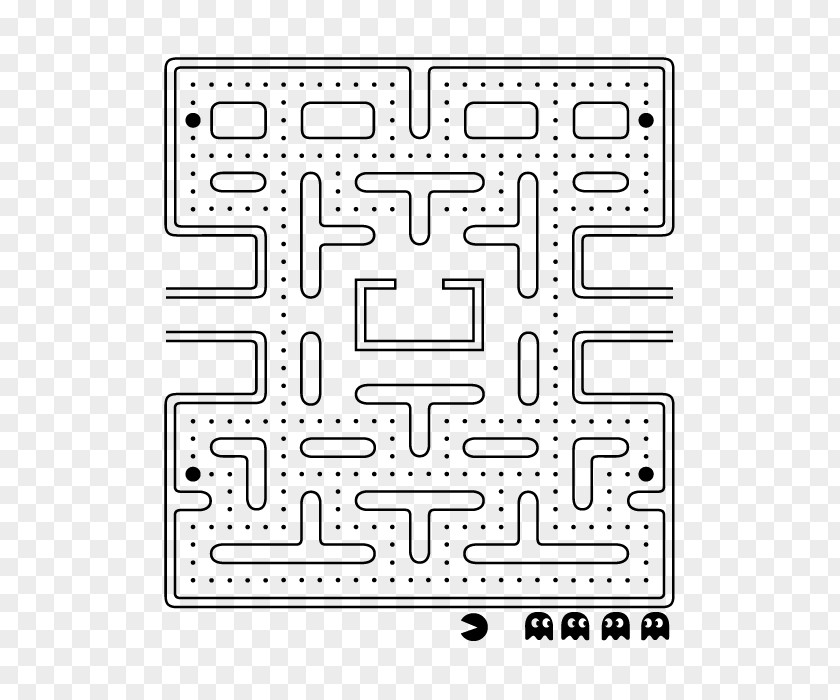 Wood Floors Pac-Man Party Ms. Maze Madness Video Game PNG