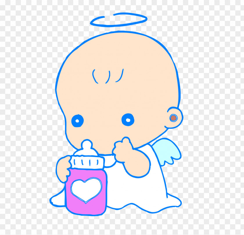 Angel Baby Milk Bottle Child Infant PNG