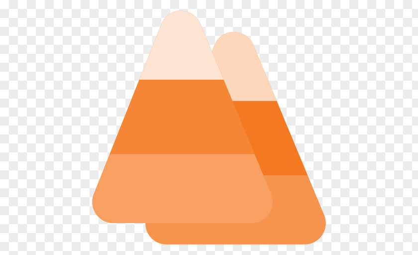 Candycorn Cartoon Line Triangle Product Design Font PNG