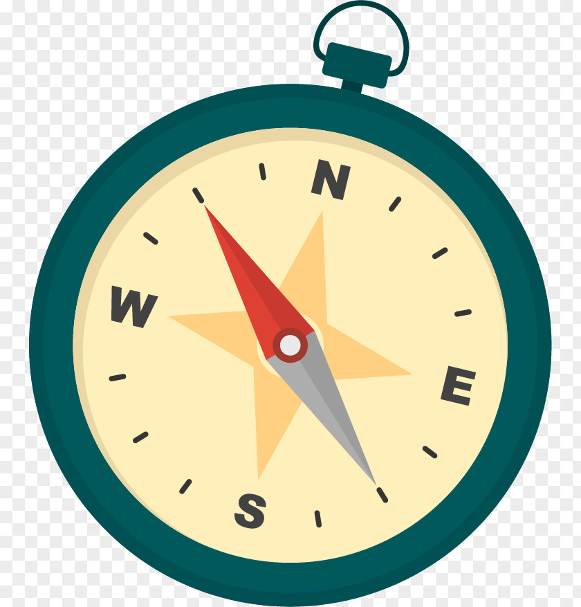 Vector Hand-painted Compass Illustration PNG