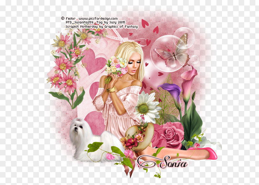 Fairy Floral Design Easter Flowering Plant PNG