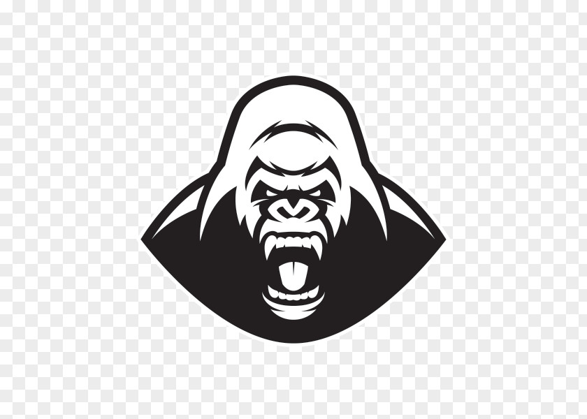 Gorilla Paper Decal Sticker PNG