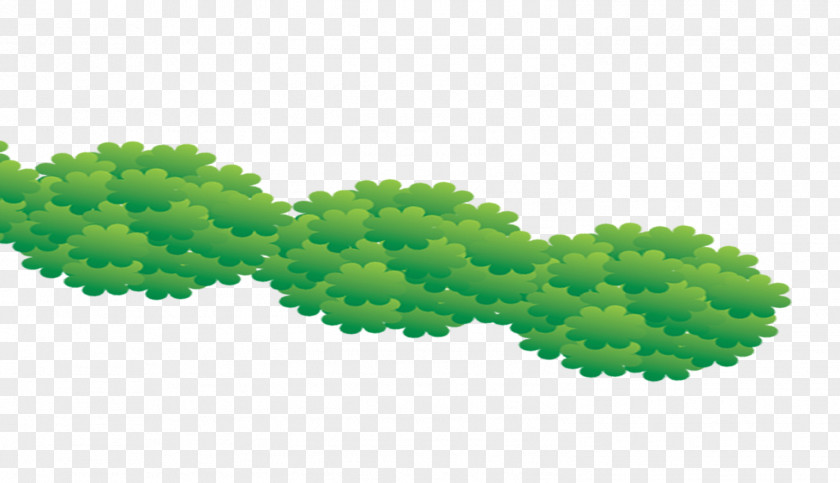 Green Cartoon Grass Decoration Pattern PNG