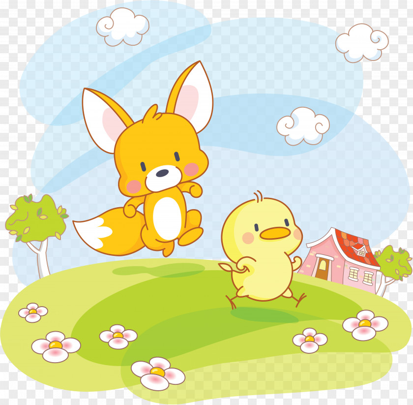 Cartoon Duck Child PNG