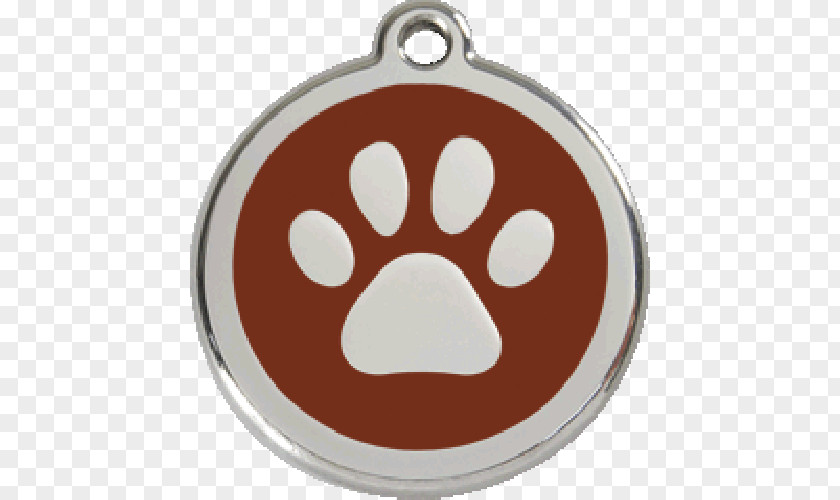 Dog Cat Paw Collar Stainless Steel PNG