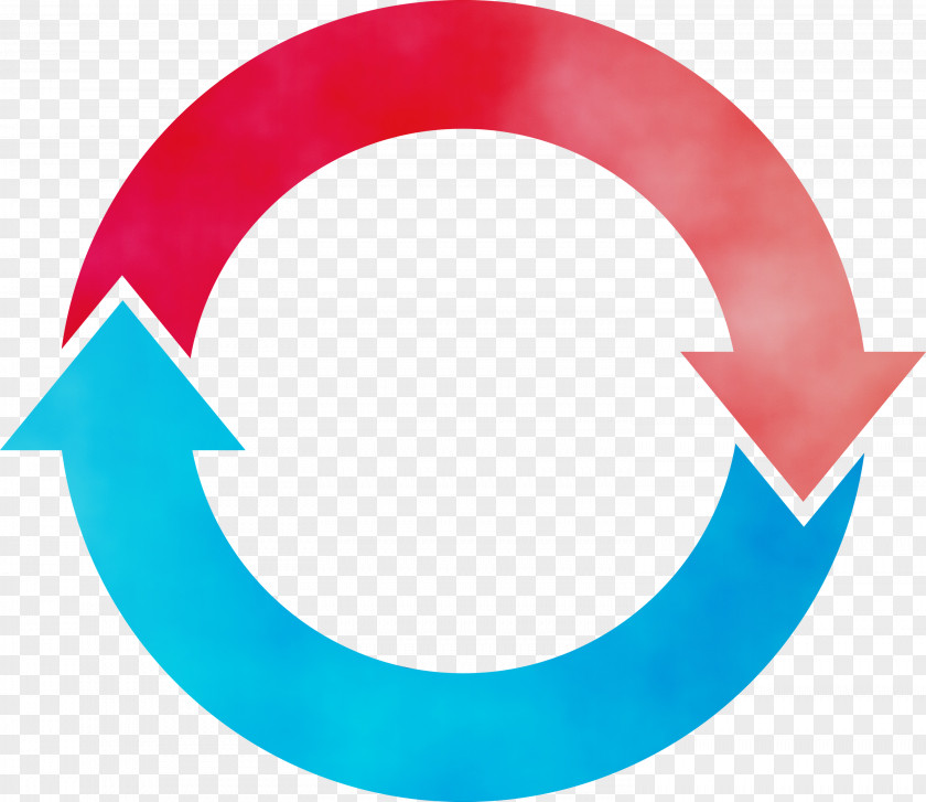Turquoise Circle Symbol Logo PNG