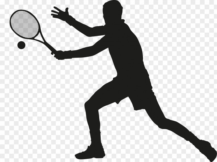 Man Playing Tennis Ball Racket Squash PNG