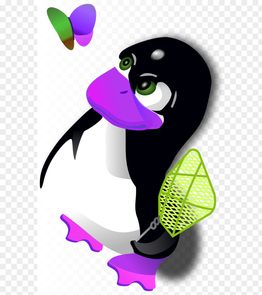 Penguin Clips Tux Racer Bird Linux PNG