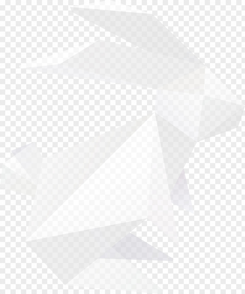 Vector Origami Rabbit White Black Angle Pattern PNG