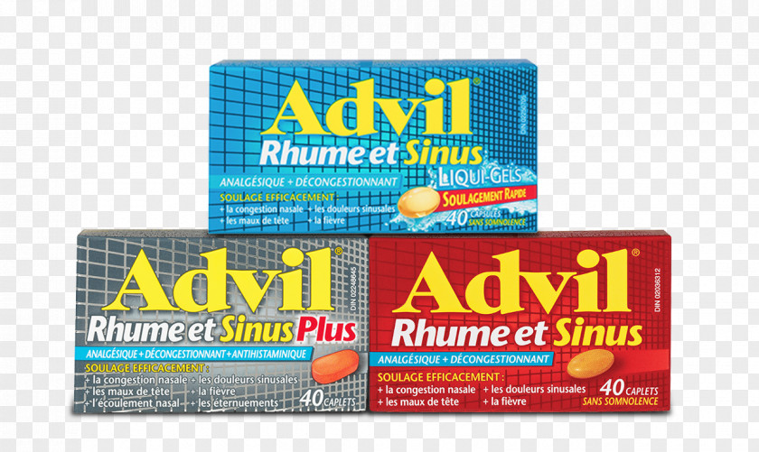 Advil Common Cold Paranasal Sinuses Ibuprofen Drug PNG