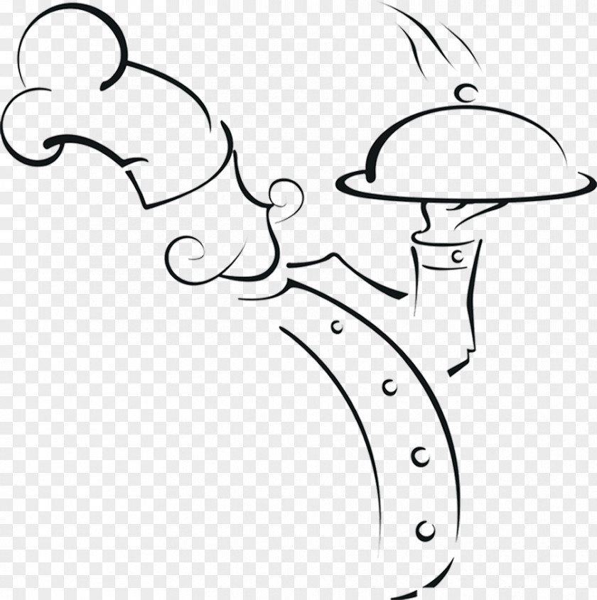 Hand-drawn Line Cook Food Chef Drawing Shutterstock Cooking PNG