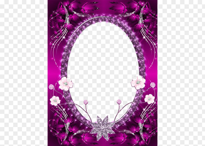 Purple Frame Picture Pink PNG