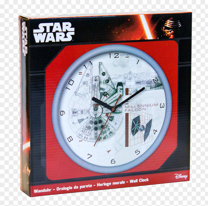 Clock Alarm Clocks Millennium Falcon Star Wars Väggur PNG