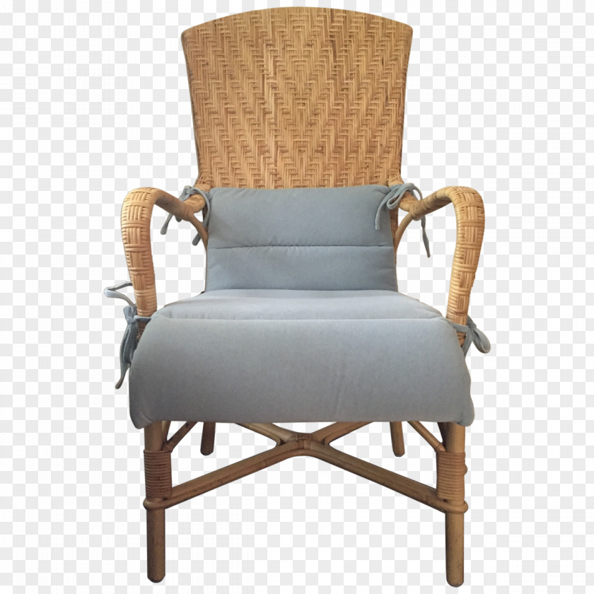 Noble Wicker Chair Armrest Wood Garden Furniture PNG