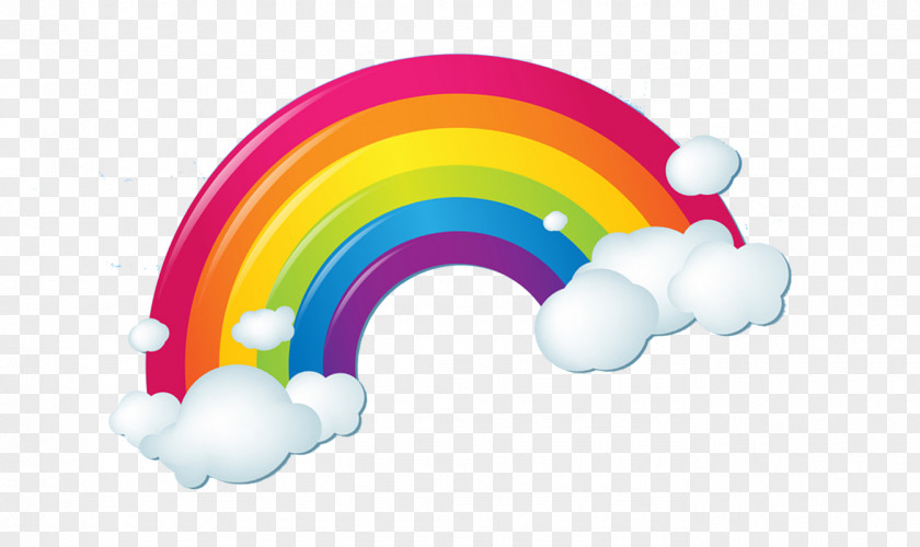 Rainbow Clouds Cloud Iridescence PNG